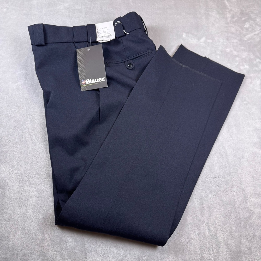 Blauer 8650WT Womens Dark Navy 4-Pocket Polyester Trousers Uniform Pants 08 REG